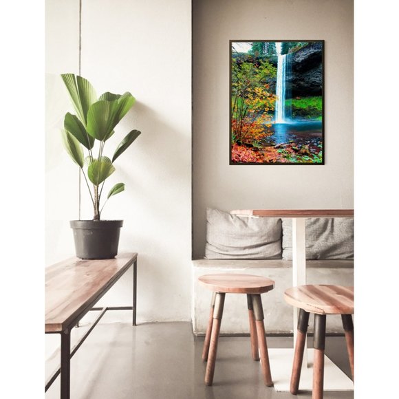 North Falls, Waterfalls, Oregon Waterfall Wall Art Design Poster Print Decor for - Picture 5 of 9